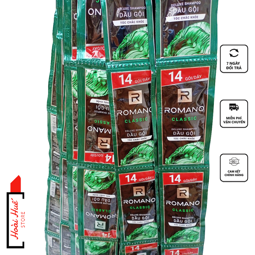 Combo 3 dây dầu gội Romano -Dây 12 gói
