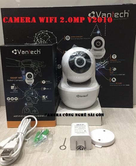 V2010camera ip robot hồng ngoại không dây 2.0 megapixel vantech