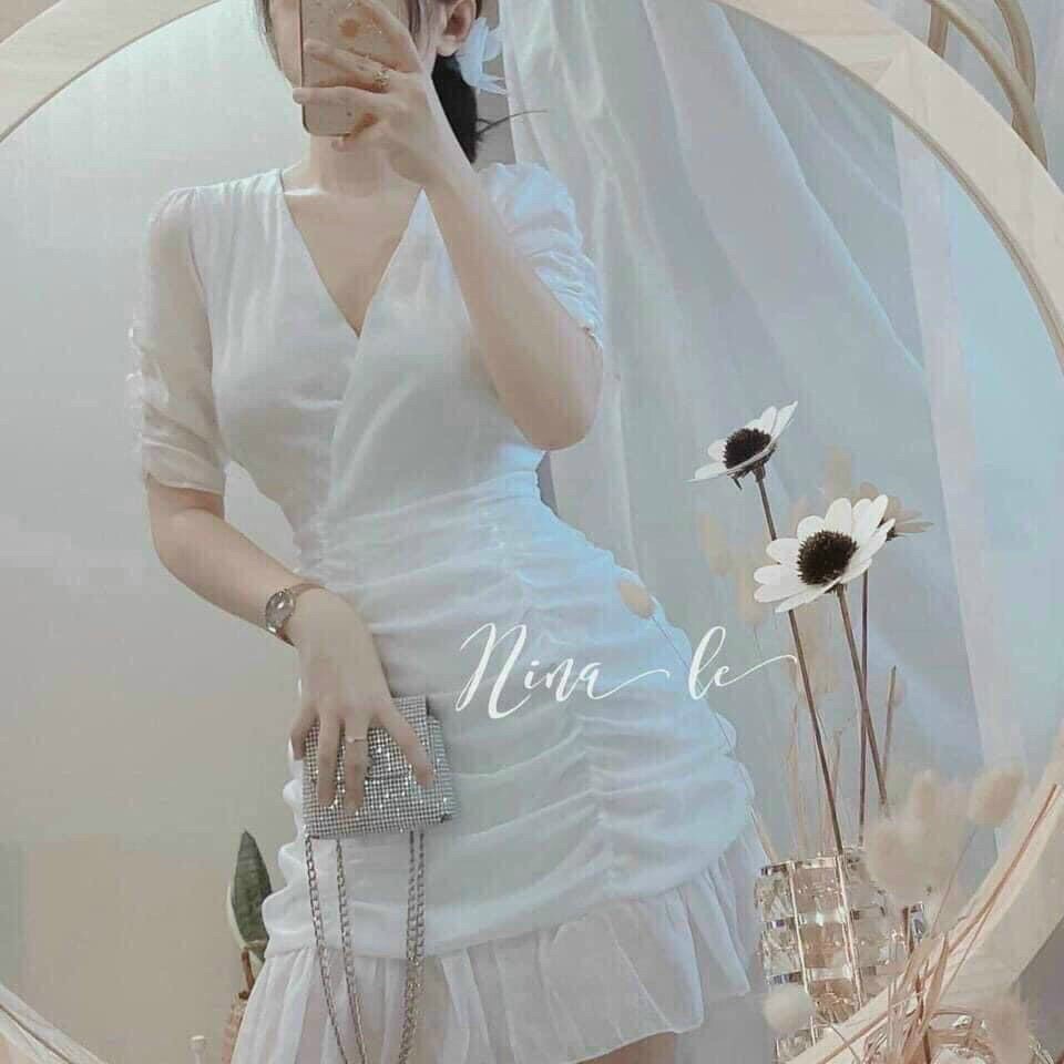 Đầm nữ chất kate mềm ôm body sang chảnh mtb