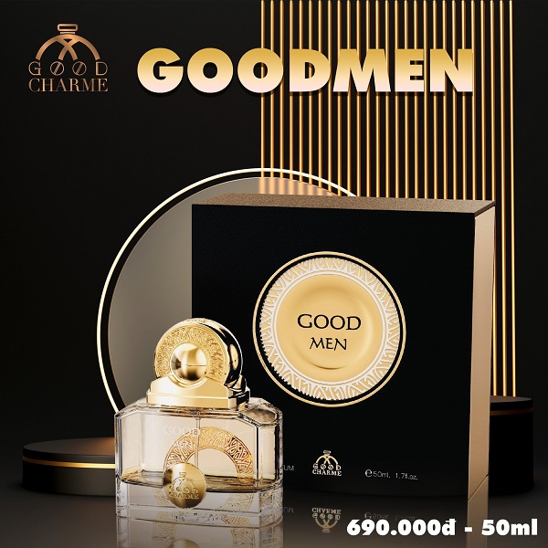 Nước hoa nam char.me good men vàng – nam tính và lịch lãm
