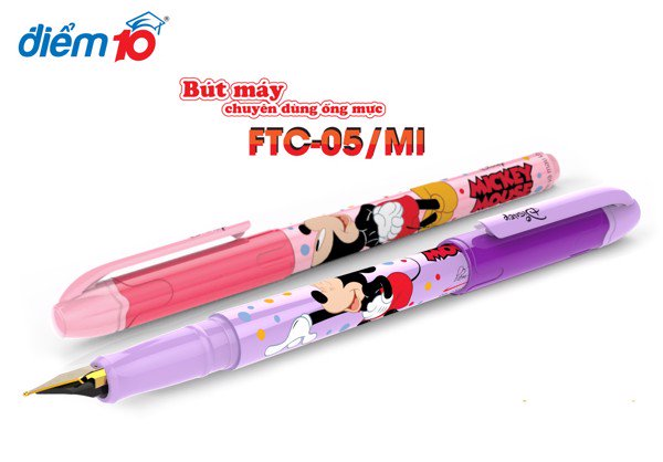 Bút máy điểm 10 disney mickey ftc-05/mi - mực tím