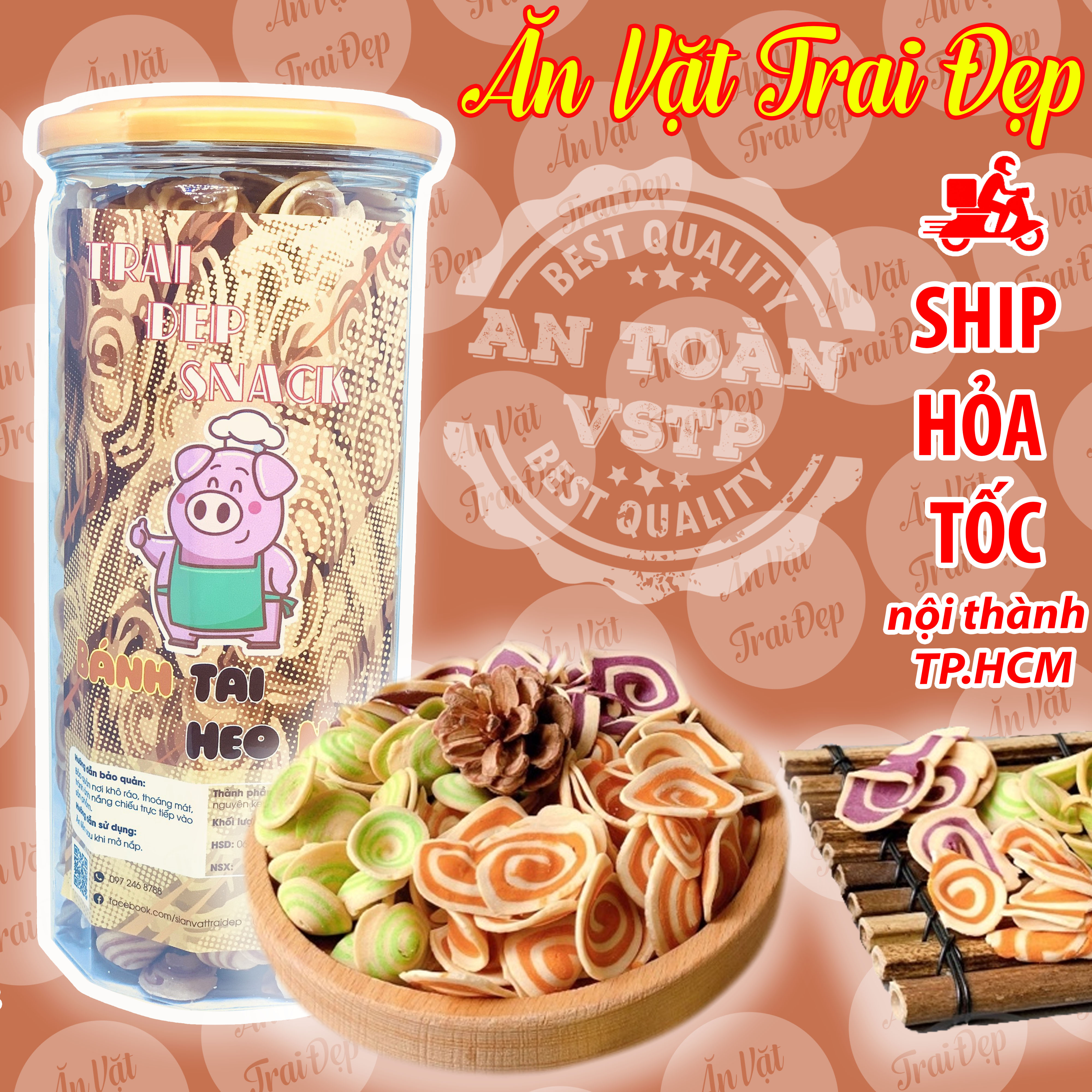 [HCM]TAI HEO NHÍ TRÀ XANH XANH HỦ PET 350G