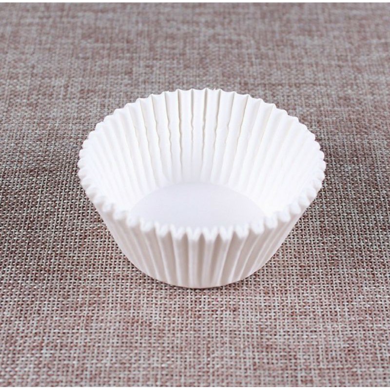 500 cái Giấy cupcake trắng nướng bánh