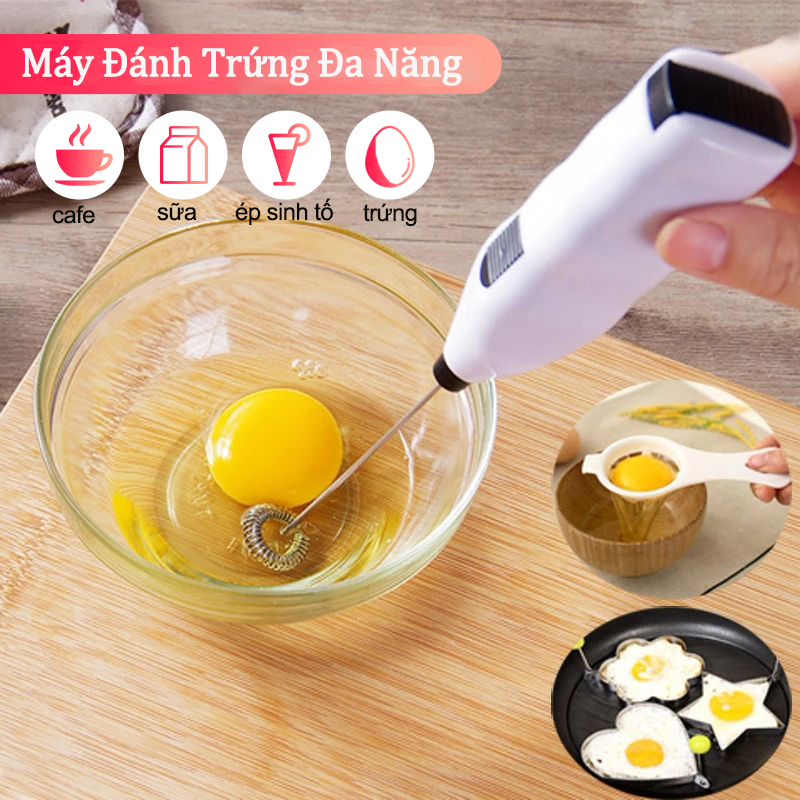 Máy đánh trứng cầm tay,máy tạo bọt cafe,máy tạo bọt sữa,sử dụng pin 2a-máy đánh trứng mini không dây tiện dụng