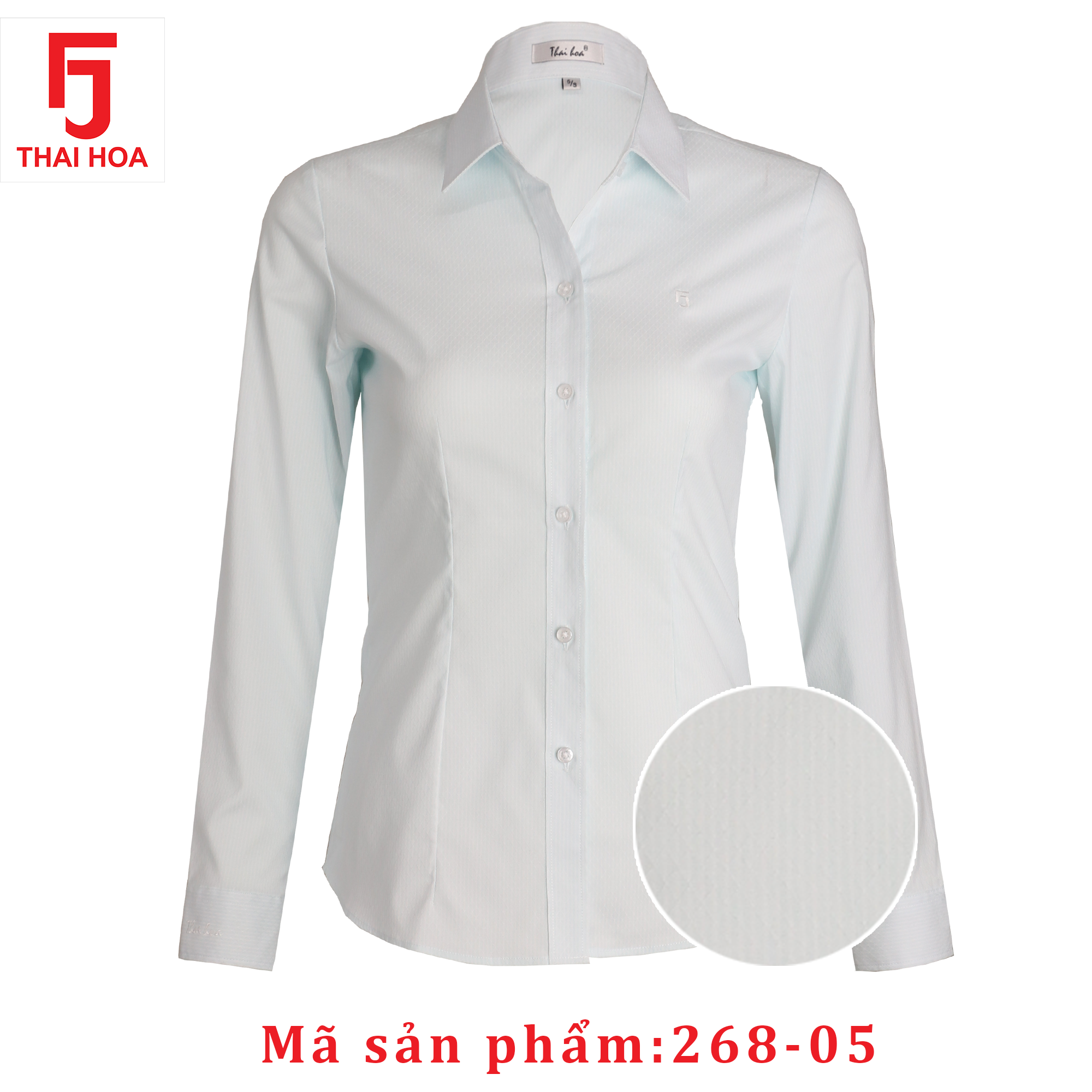 Áo sơ mi Thái Hòa công sở nữ họa tiết