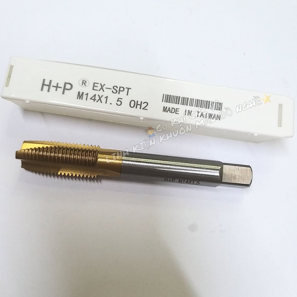 Mũi taro h+p vàng thẳng m14 x 1.5