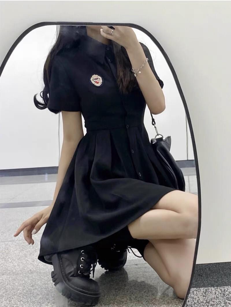 Giảm giá Váy thắt eo đen cá tính phong cách Hong Kong Chuẩn loại 1  BeeCost