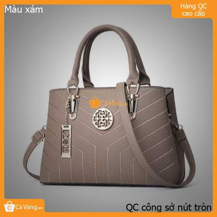 [HCM]Túi xách nữ công sở nút tròn hàng Quãng Châu CAO CẤP size lớn