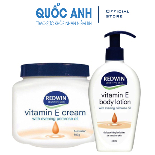 Kem dưỡng da vitamin e redwin có chứa tinh dầu hoa anh thảo cấp ẩm