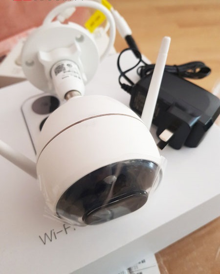 Camera không dây ngoài trời EZVIZ C3X Ống kính kép HD 1080P, đèn và còi báo động