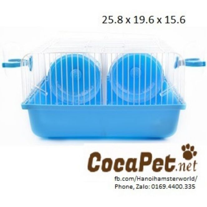 Lồng hamster ngăn đôi cao cấp như hình