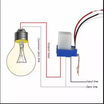 Bộ 2 cảm biến ánh sáng 220v 10a