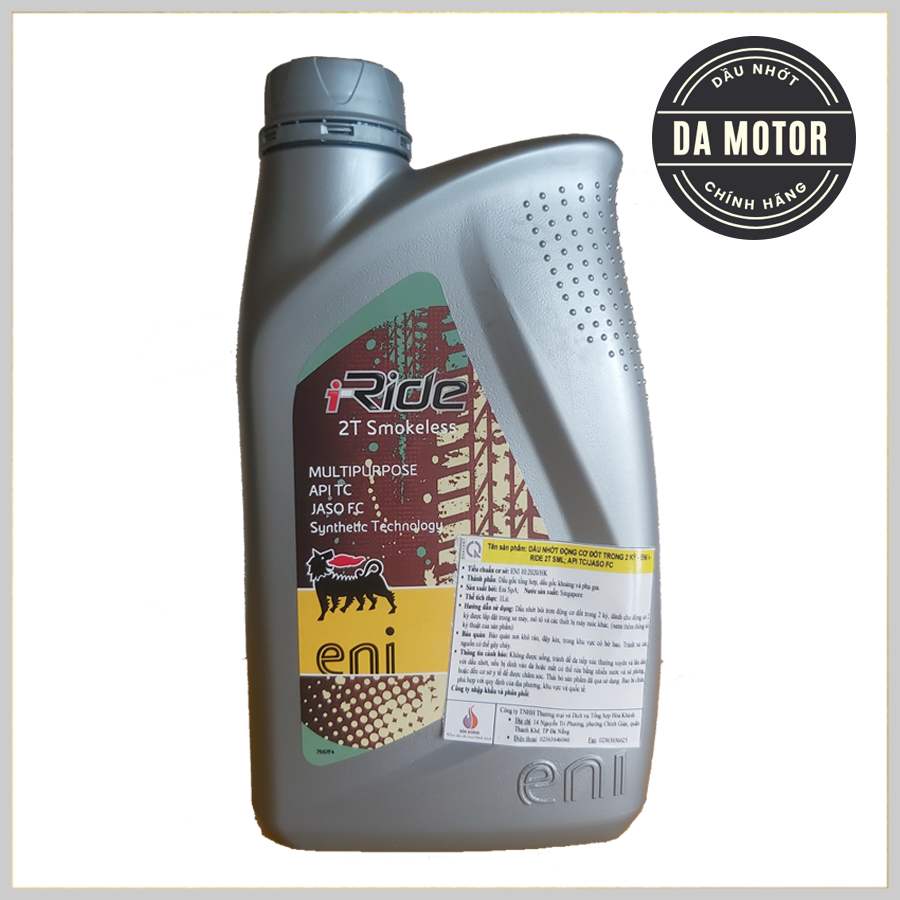 Nhớt 2 thì (2T) ENI I-RIDE 2T SML nhập khẩu (Vespa, Lambretta)