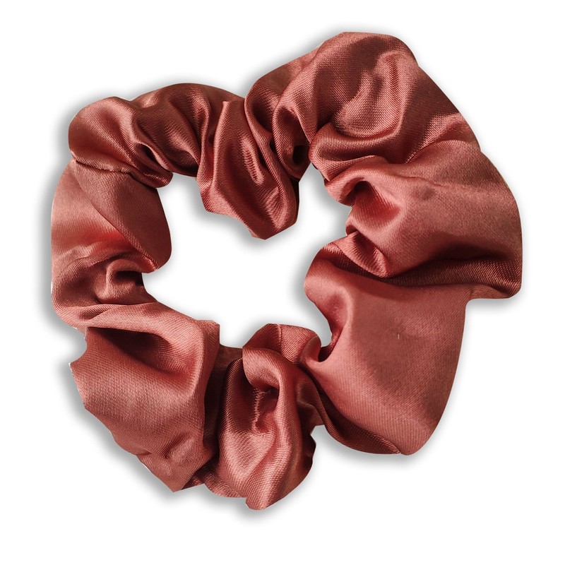 Cột tóc Scrunchies vải Satin trơn bóng, dây buộc tóc scrunchies nhiều màu phong cách vintage