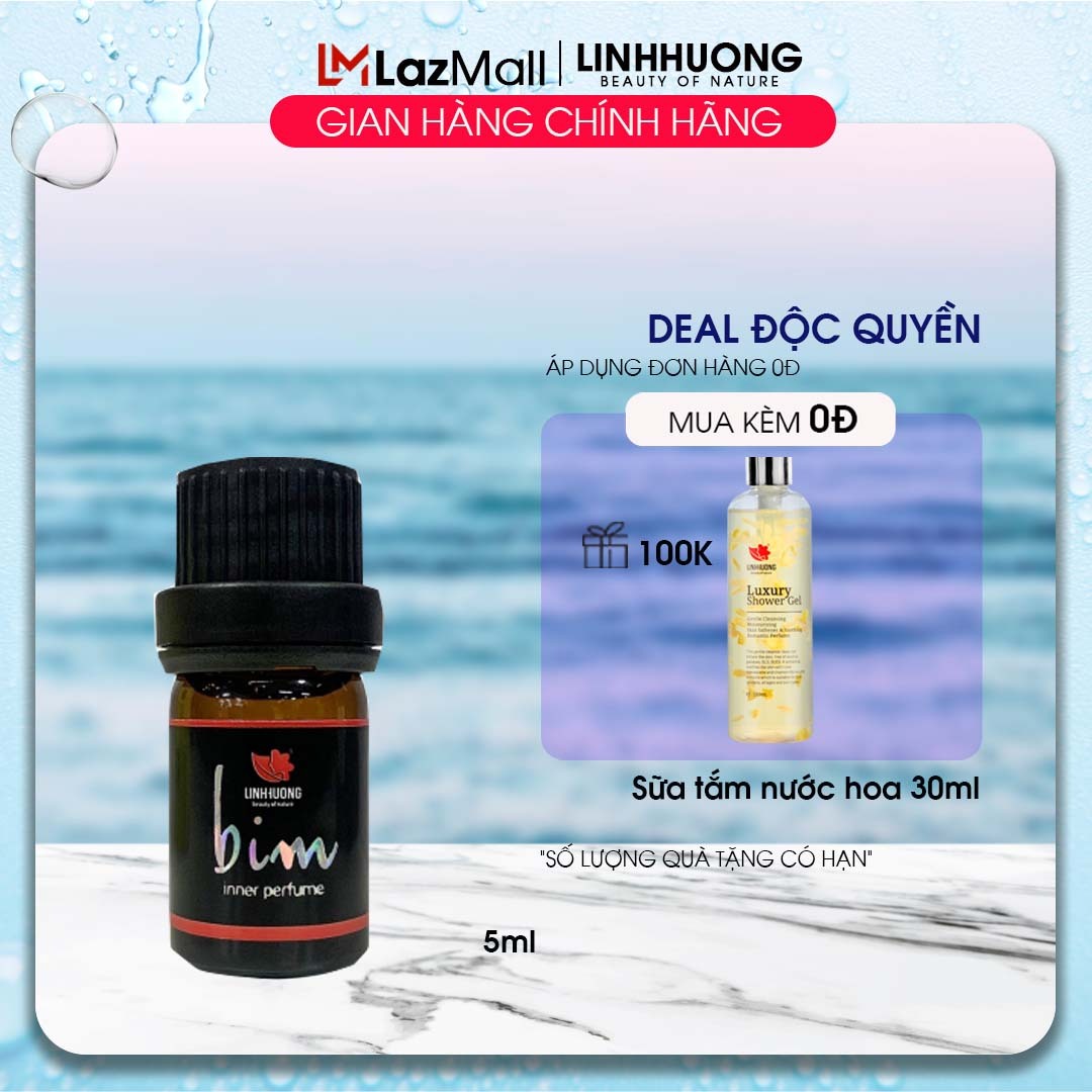 Nước hoa vùng kín Linh Hương làm hồng se khít khử mùi hôi cô bé, hương gỗ và đất tươi mát quyến rũ 5ml