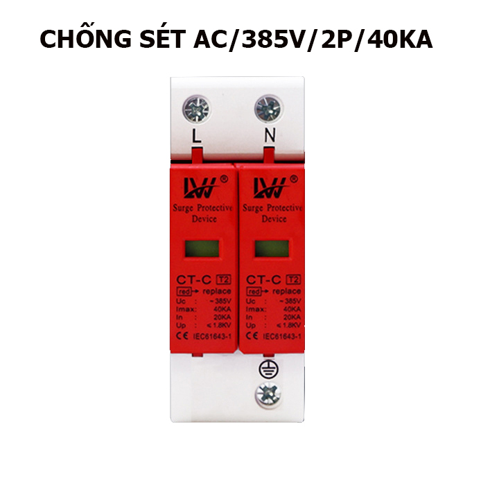 Chống sét lan chuyền ac 385v 2p 40ka lw