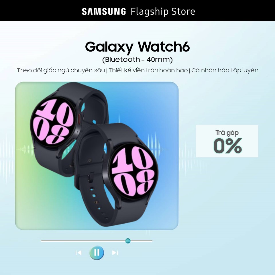 Đồng hồ Samsung Galaxy Watch 6 40mm Đ.hồ thông minh theo dõi sức khỏe màn hình 40mm