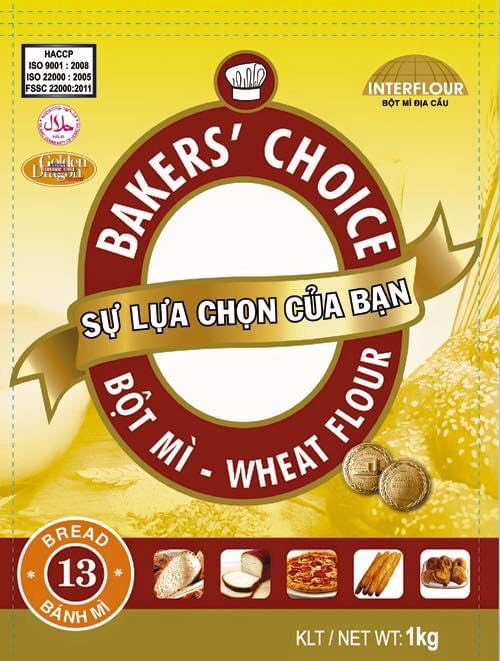 Bột mì Bakers’ Choice số 13 (bread flour)/ Bột mì chuyên dụng làm bánh mì 1kg