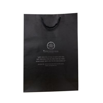 (Quà tặng không bán) Trung Nguyên - Túi giấy lớn quai đen chắc chắn sang trọng