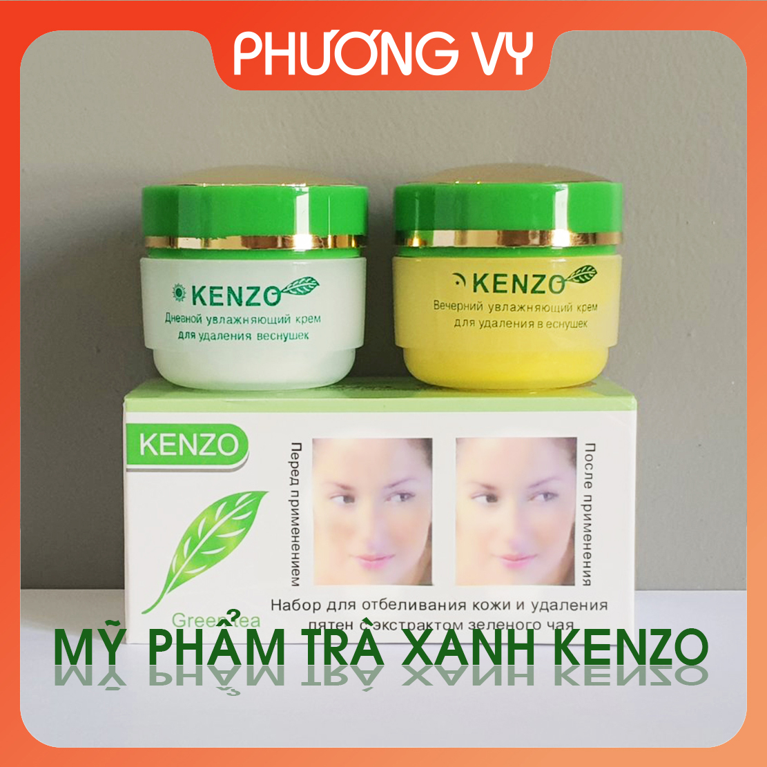 [CHÍNH HÃNG] Kem nám Green Tea Kenzo, chuyên làm mờ nám tàn nhang và dưỡng trắng da, mỹ phẩm Green Tea, Kem nám