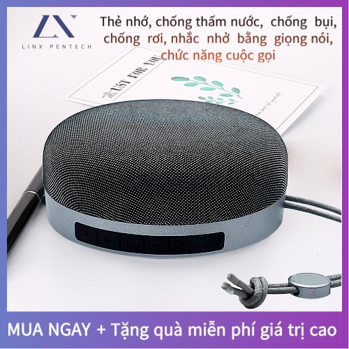 Loa Bluetooth Mini Cầm Tay Nhỏ Gọn Có Móc Treo Kết Nối Không Dây，Chống Bụi, Chống Thấm Nước Và Hỗ Trợ Thẻ Nhớ，Tặng Tai Nghe Khi Đặt Hàng