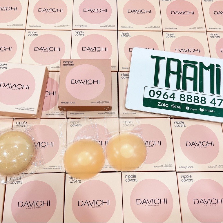 Miếng dán ngực silicon davichi nâng ngưc cao cấp, siêu mỏng, ôm khít, bền đẹp