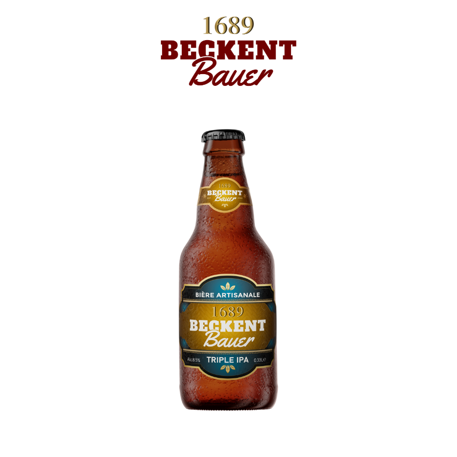 Bia Thủ Công Beckent Bauer Triple IPA 8.5% Chai 330ml