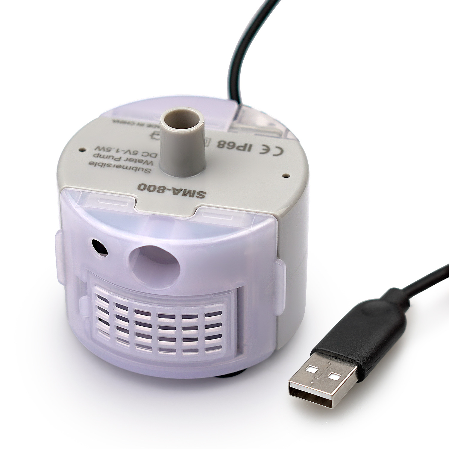 SMA-800 USB water pump and filter DIY cats drinking fountain low noise brushless motor submersible pump DC 5V1A 40cm 160L