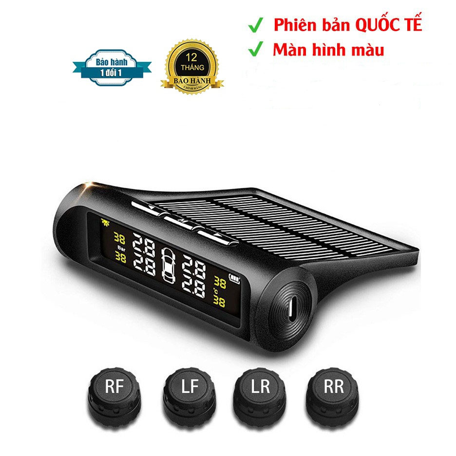 Cảm biến áp suất ô tô TPMS Cảm biến lốp van ngoài Màn hình LED thiết kế nhỏ gọn BH toàn quốc