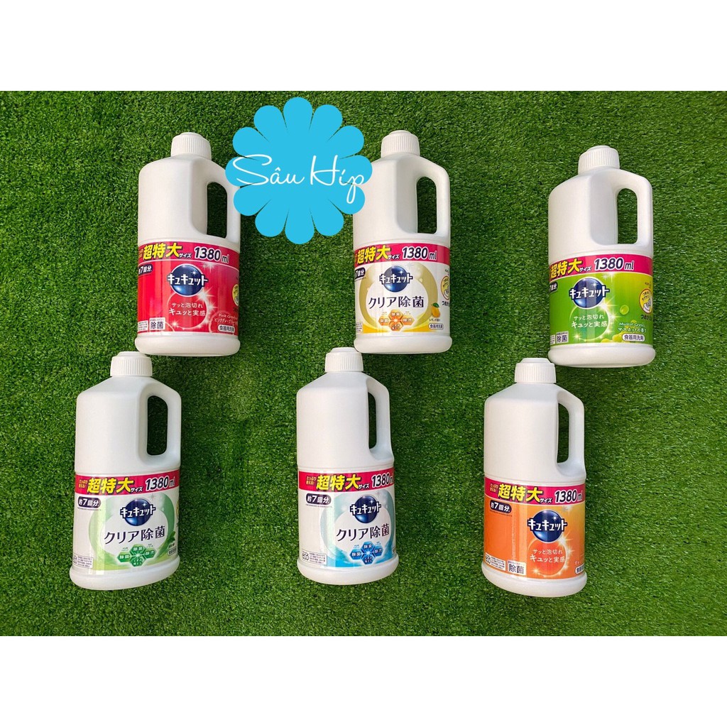 Nước rửa bát kao 1380ml nhật bản