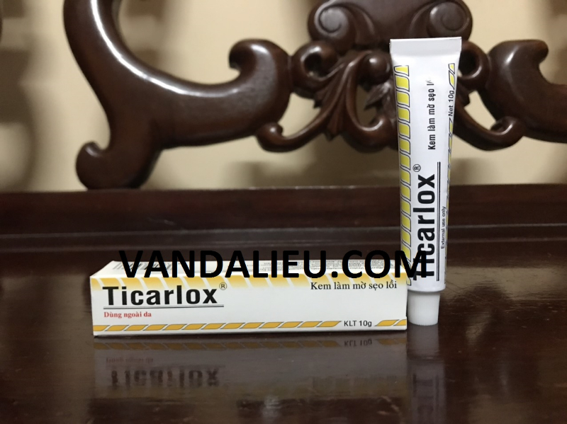 Ticarlox 10g. mau liền sẹo.