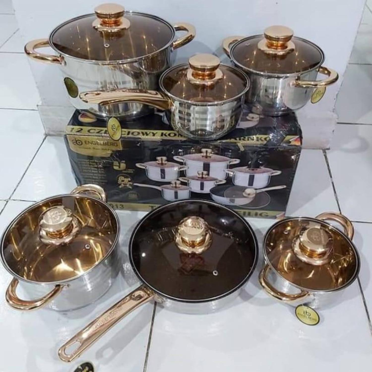 Siêu phẩm  Bộ Nồi Đức Hoàng Gia Cao Cấp 6 Món 12 Chi Tiết
