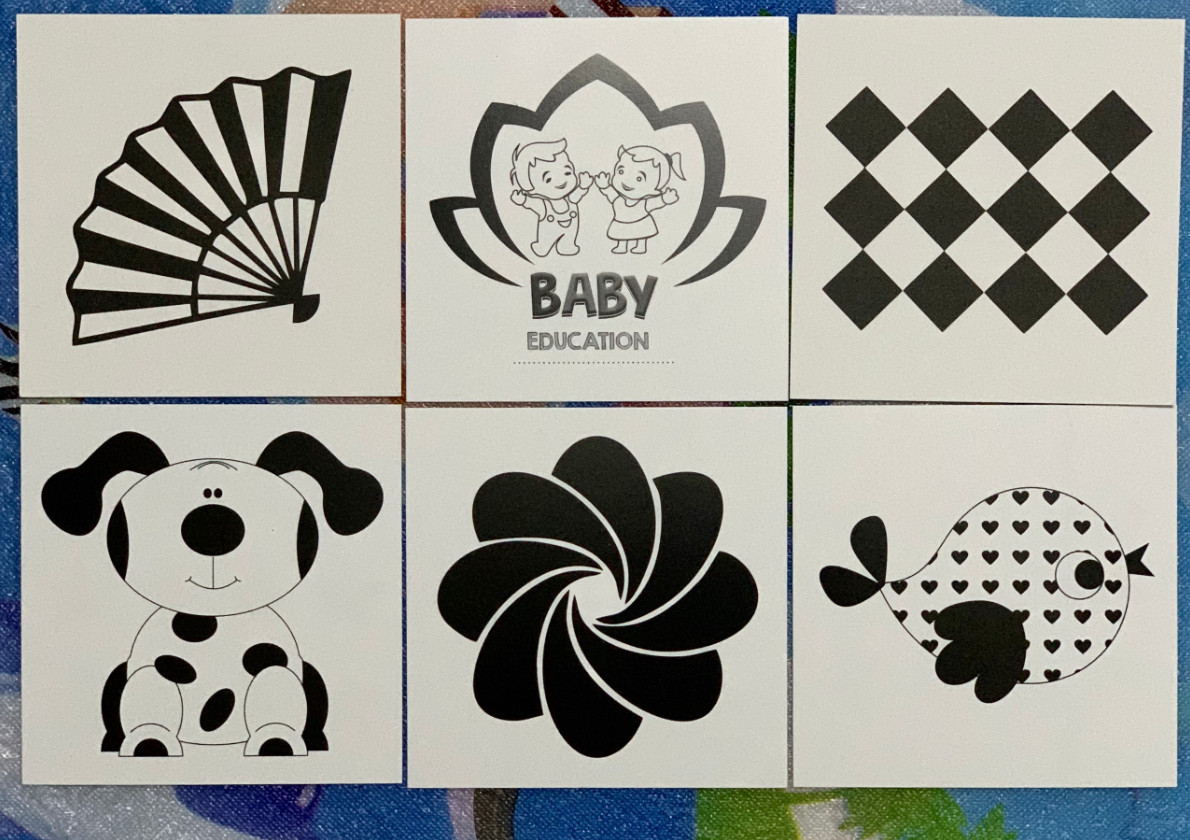 Bộ thẻ Flashcard đen trắng kích thích thị giác dành cho trẻ từ 0-3 tháng