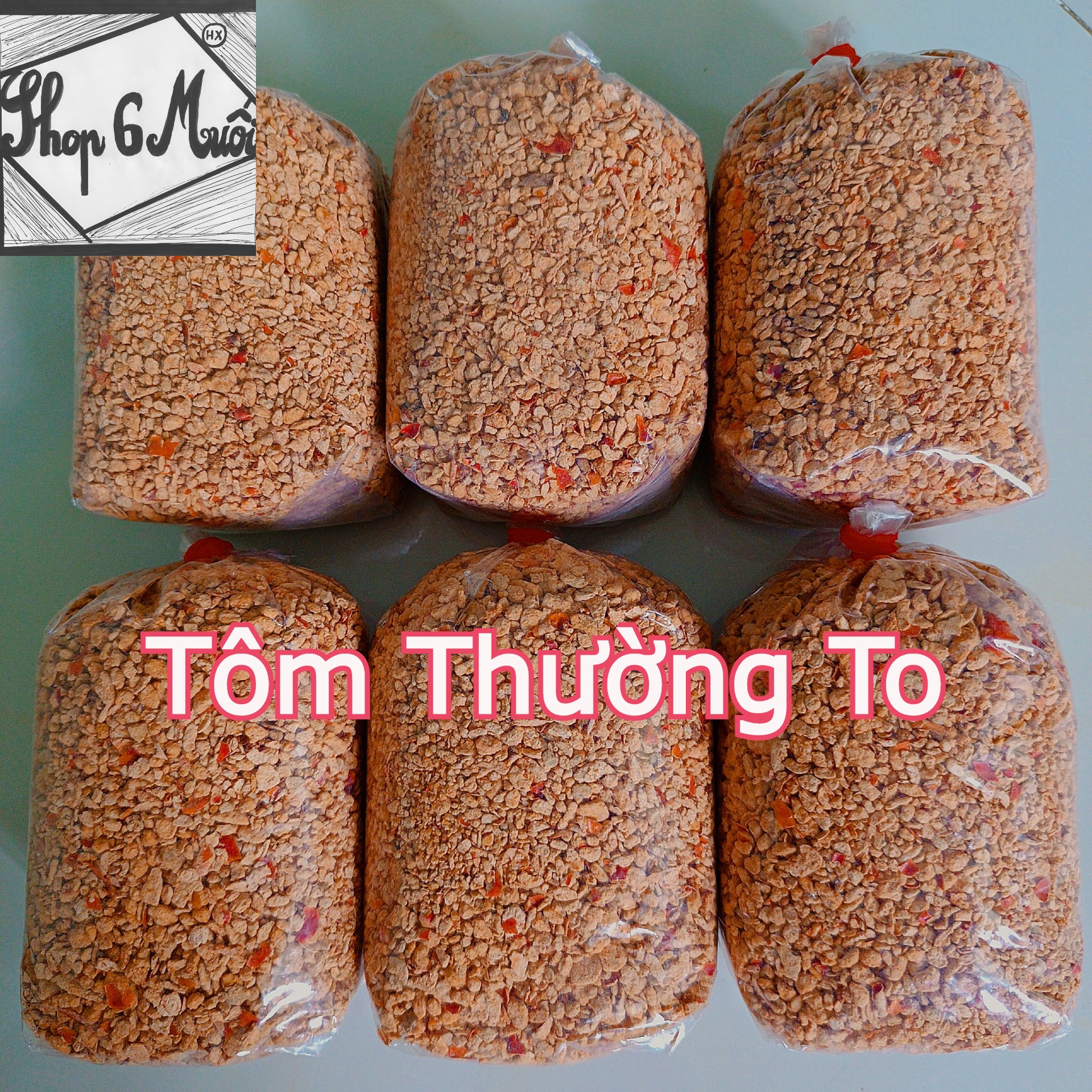 (Túi 500gr) Muối tôm Tây Ninh Ngọc Châu loại thường hột to (không chay)