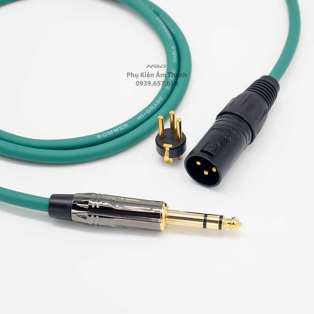 Dây 6 ly stereo ra canon đực . dài 3met 2met 1met 0.5met. dây nhiều màu.