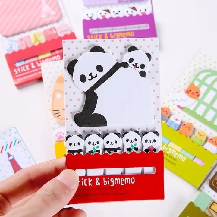 Bộ Combo Giấy Nhớ và Giấy stick đánh dấu Stick &Bigmemo Siêu Cute Cho Học Sinh Sinh Viên Văn phòng