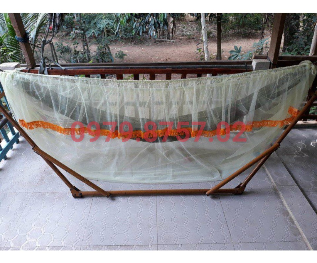 Mùng võng chống muỗi VỪA VÕNG LỚN ảnh thật (sản phẩm chỉ có mùng)