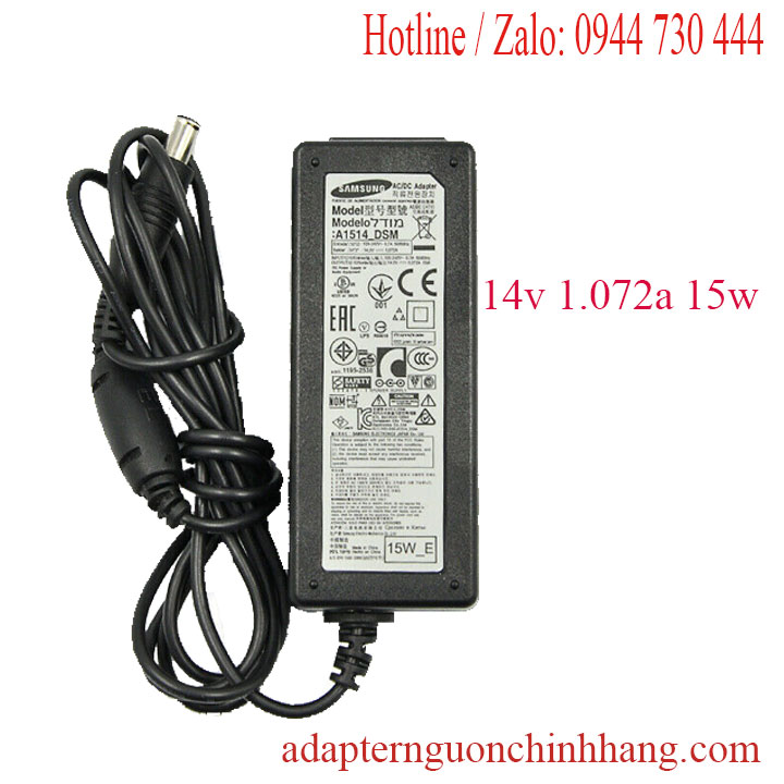 Dây nguồn màn hình samsung 14v 1.072a / 1.43a / 2.5a