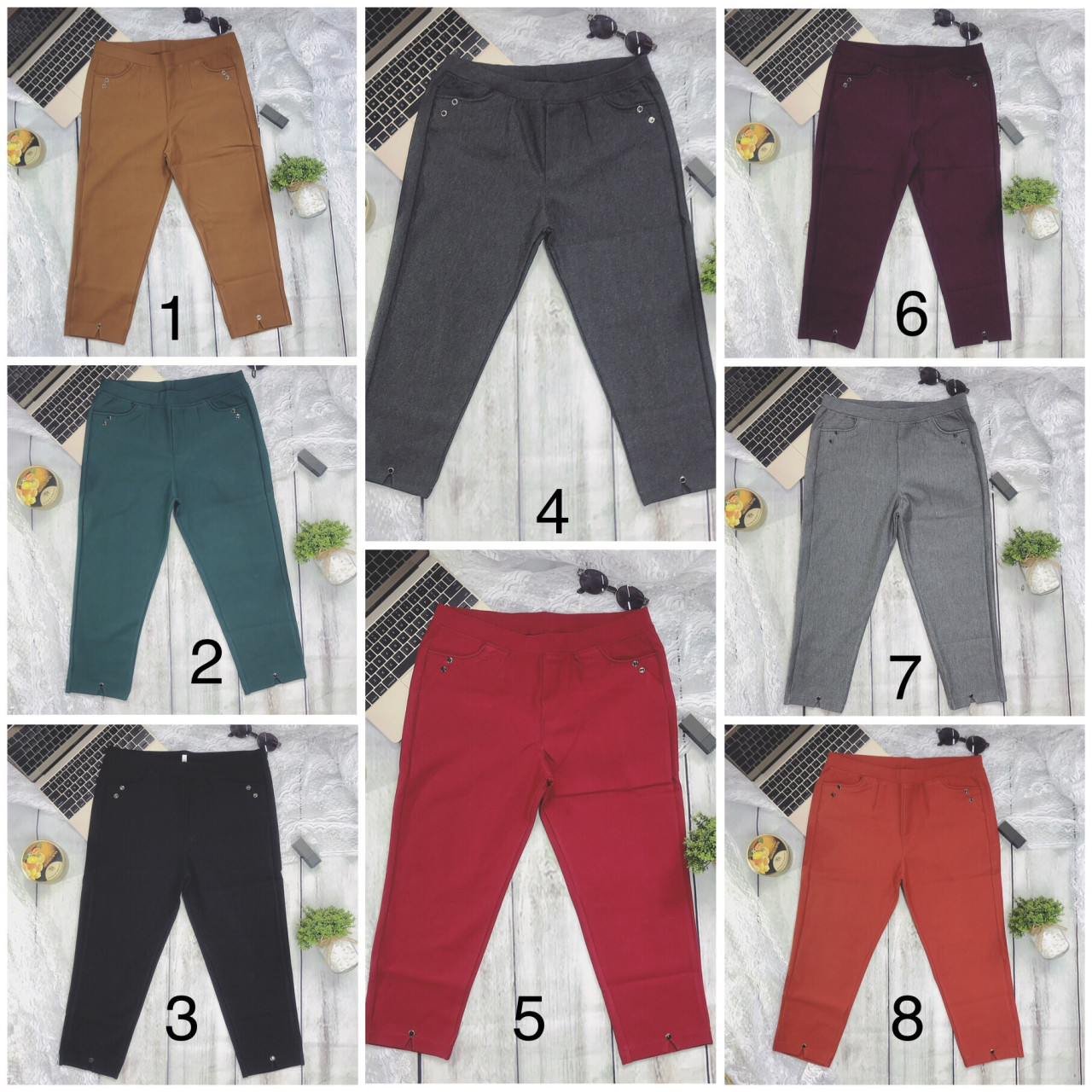 Quần lửng nữ - size đại- cotton đẹp - lưng thun - mẫu 2 nút