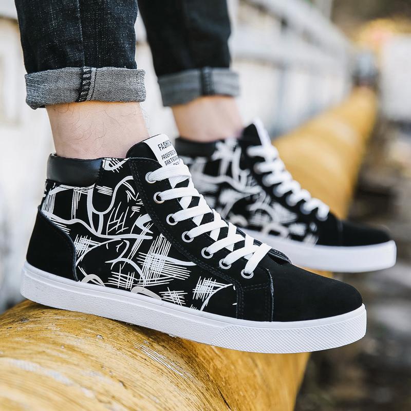 Giầy hoa văn cao cổ hot hit 023