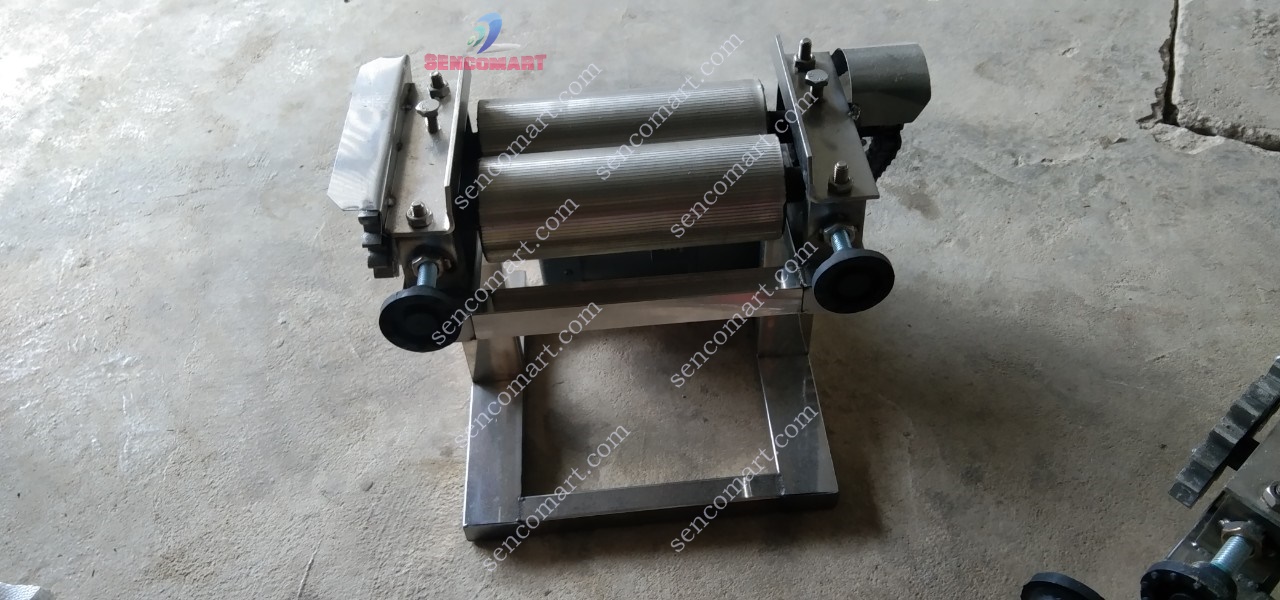 Máy cán mực chạy điện 220V,Máy ép mực nướng,cá đuối đa năng