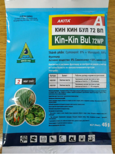 Thuốc trừ nấm kin-kin bul 72wp - phòng trừ thối nhũn, vàng lá, rỉ sắt kin kin bul 72wp