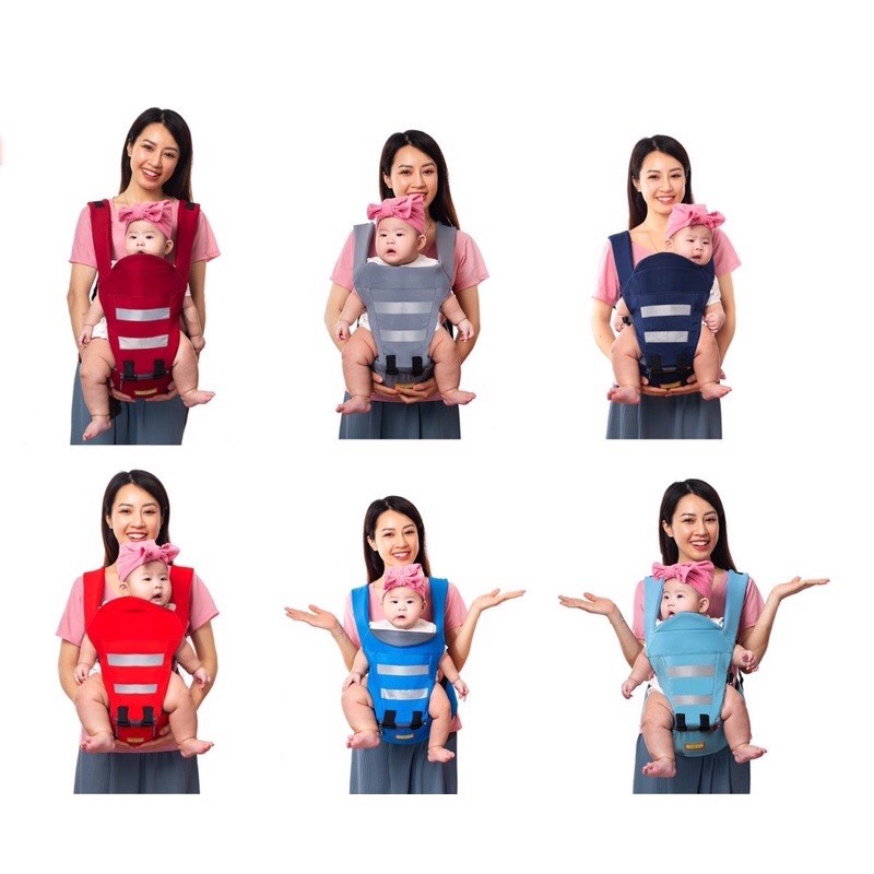 Địu ngồi địu trợ lực phản quang cao cấp
