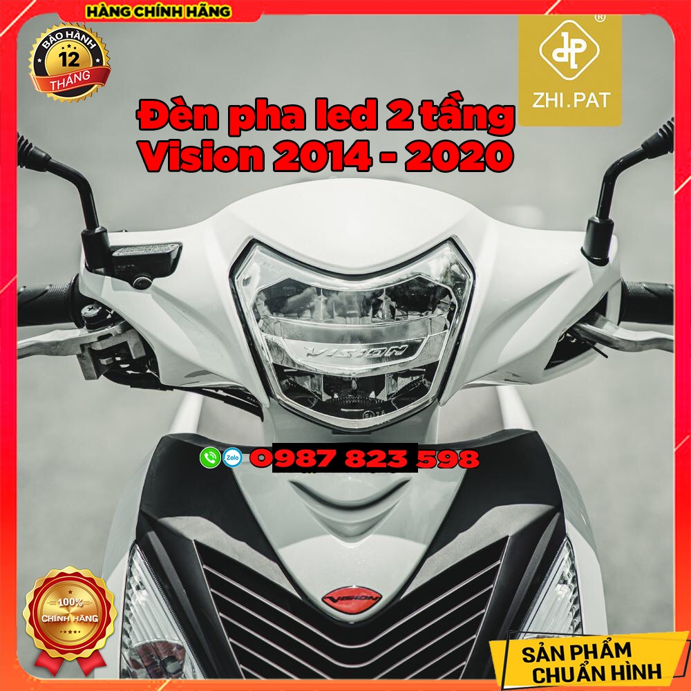 Chóa pha led 2 tầng vision 2014 - 2020 chính hãng zhipat