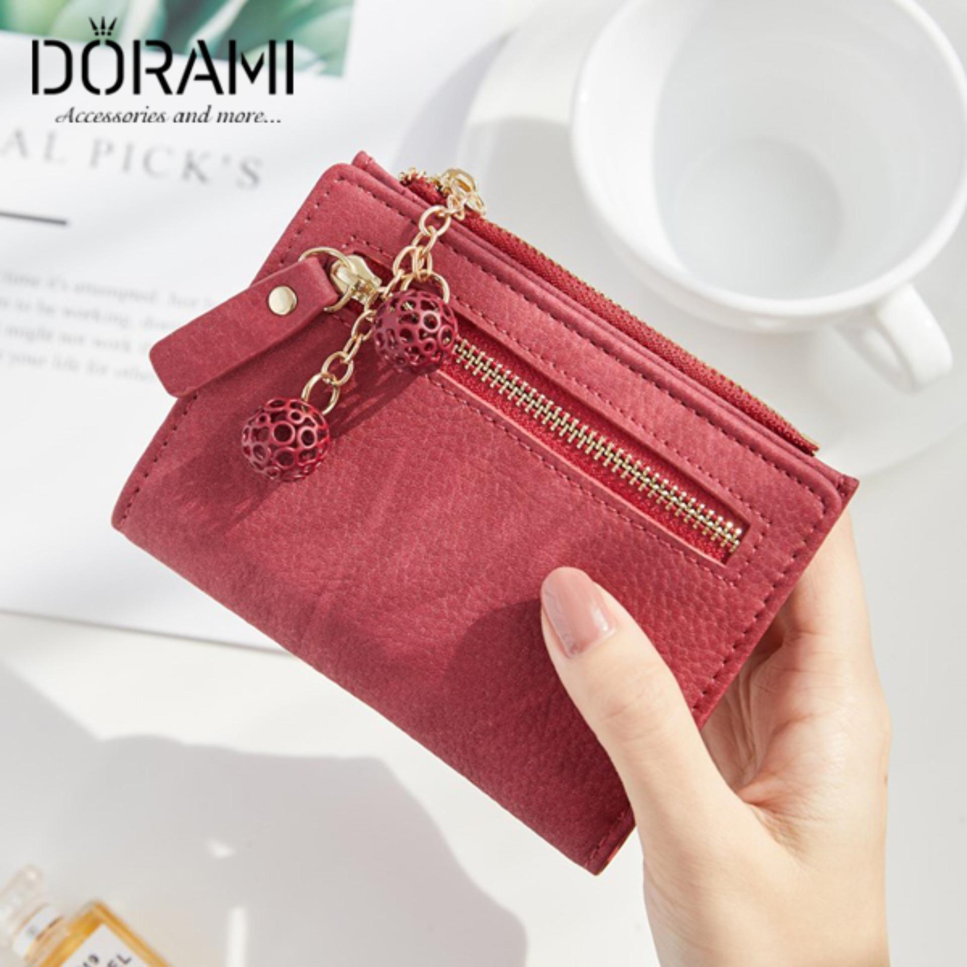 [HCM]Ví tiền bóp tiền túi đựng tiền mini nhỏ gọn xinh xắn dễ thương nhiều màu nhiều ngăn có khóa kéo phụ kiện thời trang ulzzang hàn quốc V05 - dorami