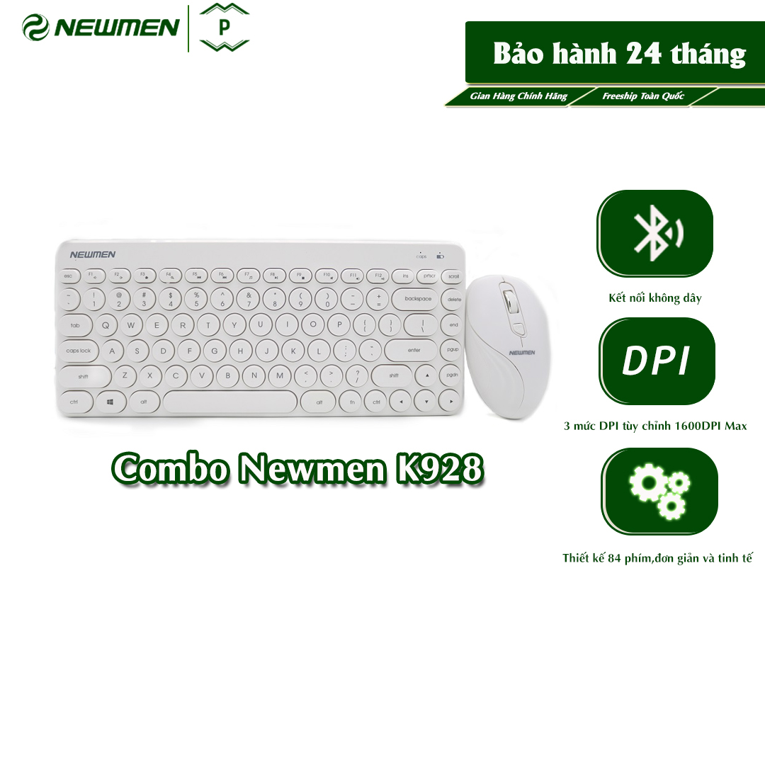 Bộ Bàn Phím Chuột Máy Tính Không Dây Newmen K928 - Hàng Chính Hãng