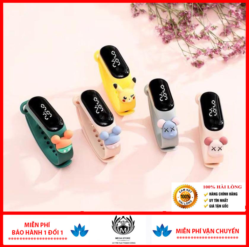 Đồng hồ điện tử unisex Zgo Disney Siêu Hot - Đồng hồ trẻ em chống nước
