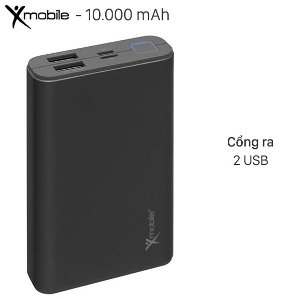 Pin sạc dự phòng 10.000 mah lightning lj jp90s nhôm xám