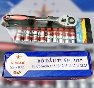 Bộ tuýp 10 chi tiết 1/2" cao cấp gstar