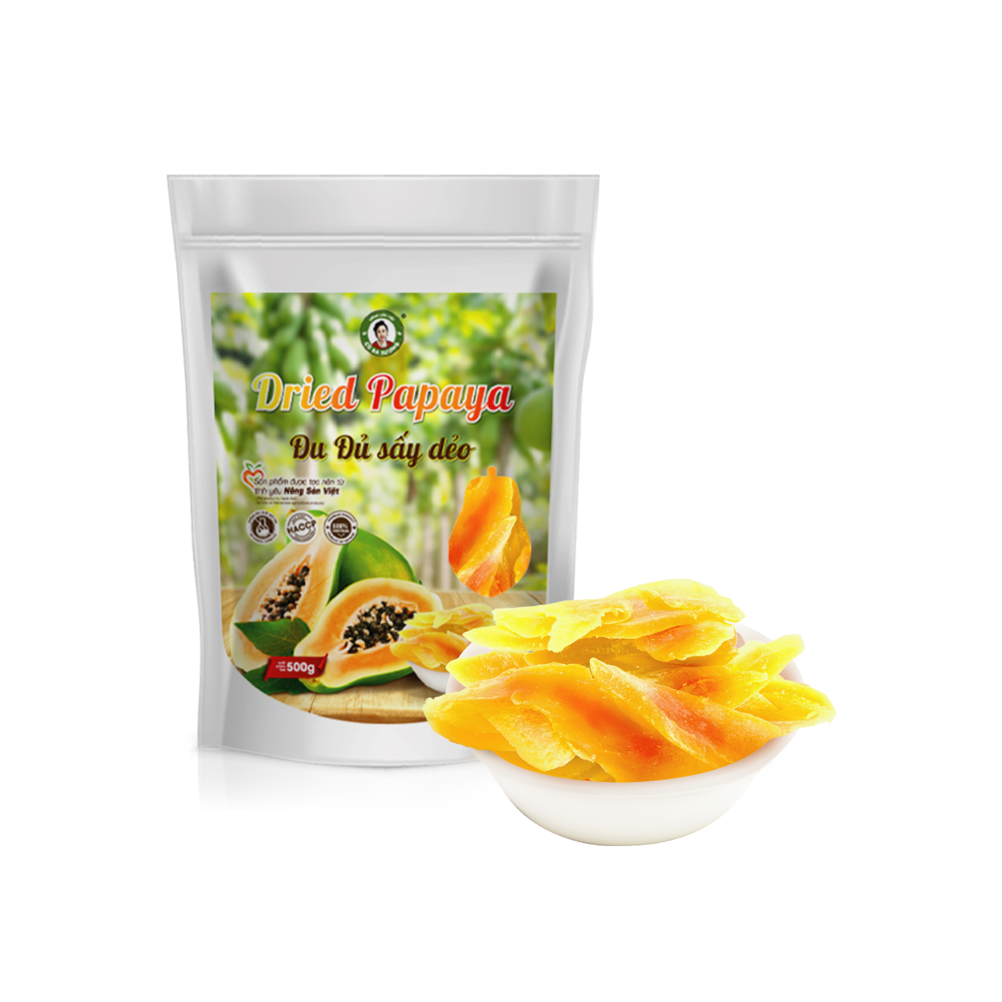 Đu đủ sấy dẻo cô ba sương 250 gram